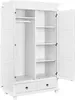 Inter Link Kleiderschrank DANZ 2 Weiß Massivholz Produktbild-Vorschau 4