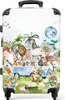 NoBoringSuitcases.com® Großer Koffer - Tiere - Landschaft - Produktbild-Vorschau 1