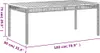 The Living Store Gartentisch Beige 180x90x75 cm Poly Rattan Produktbild-Vorschau 9