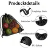 Netzbeutel 2er Set mit Kordelzug, Mesh Turnbeutel, Produktbild-Vorschau 2