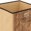 Panier 31 x 31 cm « blackflora » en bambou couleur latte - Voir les images du produit 9