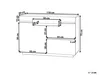 BELIANI Kommode weiß/heller Holzfarbton MDF Platte 76 x 90 Produktbild-Vorschau 3