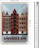 Blechschild Reise 18x12cm Amsterdam Reiseziel Produktbild-Vorschau 2
