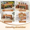 Banc de jardin COSTWAY sans dossier, banc en bois résistant Voir les images du produit 7