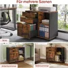 WOLTU Rollcontainer, Aktenschrank mit 3 Schubladen, 5 Produktbild-Vorschau 8