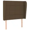 vidaXL Kopfteil mit Ohren Dunkelbraun 103x23x118/128 cm Produktbild-Vorschau 3