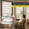 Doppelrollo Fenster ohne Bohren Zevra 90x120cm Hellgrau Produktbild-Vorschau 11