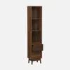 Colonna di stoccaggio decorativa in legno con 3 ripiani e 2 Anteprima dell’immagine prodotto 3
