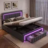 MODFU Boxspring manželská postel 180×200 s matrací, funkční Náhled obrázku produktu 1