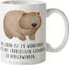 Mr. & Mrs. Panda Becher Wombat - Weiß - Geschenk, Produktbild-Vorschau 1