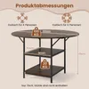 Tavolo da pranzo COSTWAY rotondo 120cm, tavolo da cucina in Anteprima dell’immagine prodotto 3