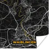 MuchoWow® Poster Karte - Waiblingen - Gold - Stadtplan - Produktbild-Vorschau 1