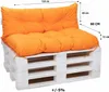 Cuscini per mobili in pallet seduta 120x60 / schienale Anteprima dell’immagine prodotto 2