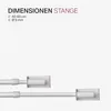 Tige de serrage - Vitrage tendu Twist Blanc 40-60 cm Voir les images du produit 2