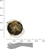 Dekorativní globus černý 24 cm Náhled obrázku produktu 3