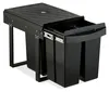 Relaxdays Einbaumülleimer, 3 Fächer, 20l, 2x 10l, HBT: 41,3 Produktbild-Vorschau 1