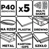 GRAPHITE Papier ścierny na rzep delta 102x152 mm, 5 sztuk, Podgląd zdjęcia produktu 2