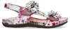 Laura Vita Damen Sandalette Blumenapplikationen mit Produktbild-Vorschau 3