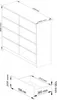 Diagrams and measurements for a dresser. Anteprima dell’immagine prodotto
