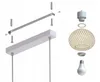 Luxolar LED závěsné svítidlo 3 žárovky E27 ratan Boho Náhled obrázku produktu 10
