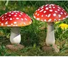 Dekoaufsteller Fliegenpilz Kunstharz Rot weiß - 2er Set Produktbild-Vorschau 1