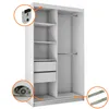 BEAUTYSOFA Kleiderschrank MARIO II 120 cm Weiß – Produktbild-Vorschau 5