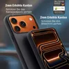 Close-up view of a smartphone case highlighting its protective features for the camera and screen. Produktbild-Vorschau