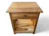 A wooden nightstand with a drawer and an open shelf. Náhľad obrázku produktu