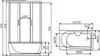 Kerra | Cabina idromassaggio nera - 150x85x225 cm - Bacino Anteprima dell’immagine prodotto 2