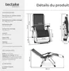 Chaise longue pliable CLOUD réglable en continu - noir, Lot Voir les images du produit 6