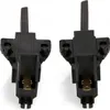 Two identical black motor brushes with gold connectors, displayed against a white background. Produktbild-Vorschau