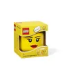 LEGO Aufbewahrungskopf STORAGE HEAD GIRL S 2 Liter gelb Produktbild-Vorschau 8