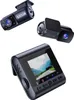 A collage of three dashcams, with one in the foreground and two in the background. Produktbild-Vorschau