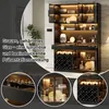 Flieks Vitrine mit Weinregal & Weinglashalter, Glasvitrine Produktbild-Vorschau 4
