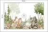 Muralo Selbstklebende Fototapete Für Kinder WALDTIERE Produktbild-Vorschau 2
