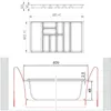 ORGA-BOX II Besteckeinsatz Tiefe 462 mm, Höhe 50,5 mm für Produktbild-Vorschau 6