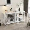 Vitrine mit Beleuchtung 3 Farbe, Glas-Sideboard mit 4 Produktbild-Vorschau 2
