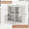 COSTWAY 60x29x60 cm Bücherregal 4 Fächern, Würfelregal Produktbild-Vorschau 2
