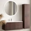 LOMAZOO Waschtisch ROVANI 100 cm - Nussbaum Rillenfront - Produktbild-Vorschau 1