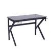 A black gaming desk against a white background. Produktbild-Vorschau
