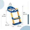 Relaxdays Kinder Toilettensitz mit Treppe, 39–45 cm Produktbild-Vorschau 4