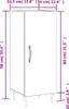 vidaXL Sideboard Hochglanz-Weiß 34,5x34x90 cm Holzwerkstoff Produktbild-Vorschau 8