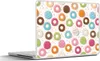MuchoWow® Laptop Aufkleber Sticker Cover Muster - Donut - Produktbild-Vorschau 1
