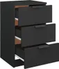 vidaXL Noční stolky 2 ks černé 40x36x65 cm Náhled obrázku produktu 4