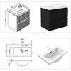 Waschbeckenunterschrank, Badezimmerschrank, 60x37x52cm, Produktbild-Vorschau 14