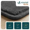 VOUNOT® Weicher Kurzflor Teppich Wohnzimmer mit Produktbild-Vorschau 4