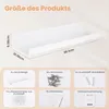 upsimples 4 Stück Wandregal Weiß, Wandregal ohne Bohren, Produktbild-Vorschau 3