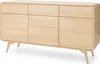 BETTSO Kommode VELION 160 cm - breit, Eiche, push-to-open, Produktbild-Vorschau 1