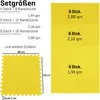 Sporttrend 24® 4 Schutzmatten ohne Randstücke Set Gelb Produktbild-Vorschau 2