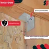 KOTARBAU® 25er Set Winkelverbinder Regalwinkel 50x50x50mm Produktbild-Vorschau 2